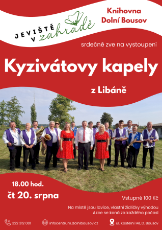 20.8. Dechovka v zahradě 